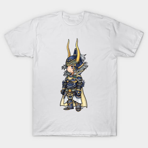 FF3 Styled Warrior of Light T-Shirt by roesart